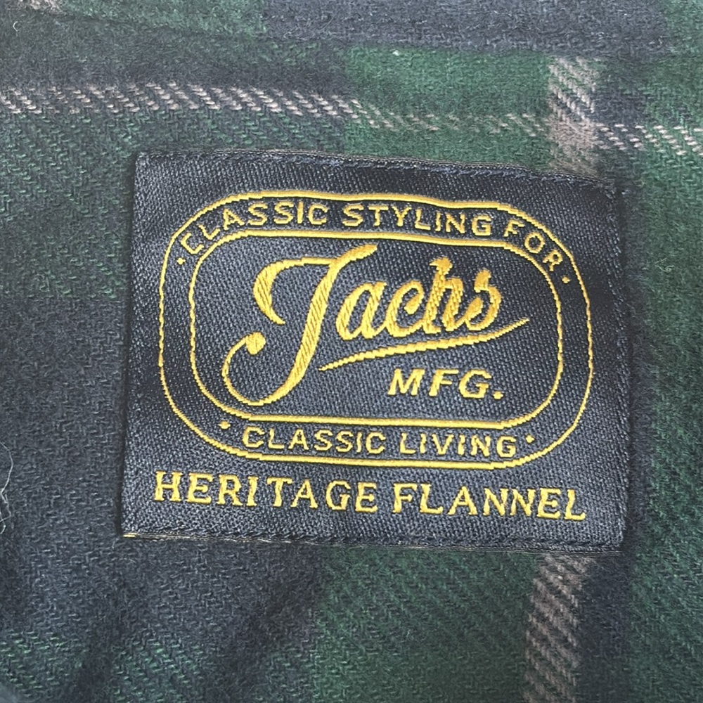 Jachs Shirt Mens Large Plaid Flannel Button Down - Picture 4 of 8